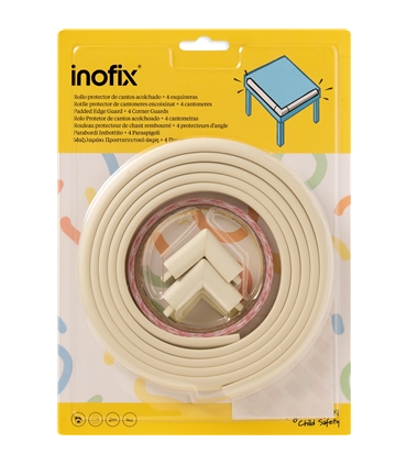 Rolo 2m protetor acolchoado+ 4 cantos branco 5004-2 Inofix - INO1438