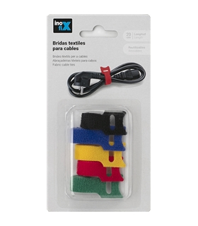 Abracadeiras texteis p/ cabos 5un - 7002-0 - Inofix - INO1489