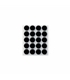 Anti deslizantes adesivos Ø17mm preto 20unid 4033-3 Inofix - INO1303