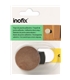 Batente de porta adesivo c/amortecedor madeira 2420-9 Inofix - INO1308