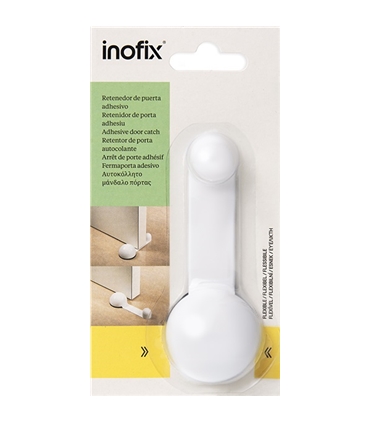 Batente de porta adesivo giratorio branco 2035-2 Inofix - INO1317