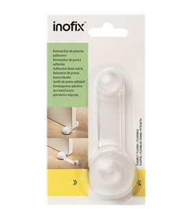 Batente de porta adesivo giratorio transp 2035-0 Inofix - INO1316